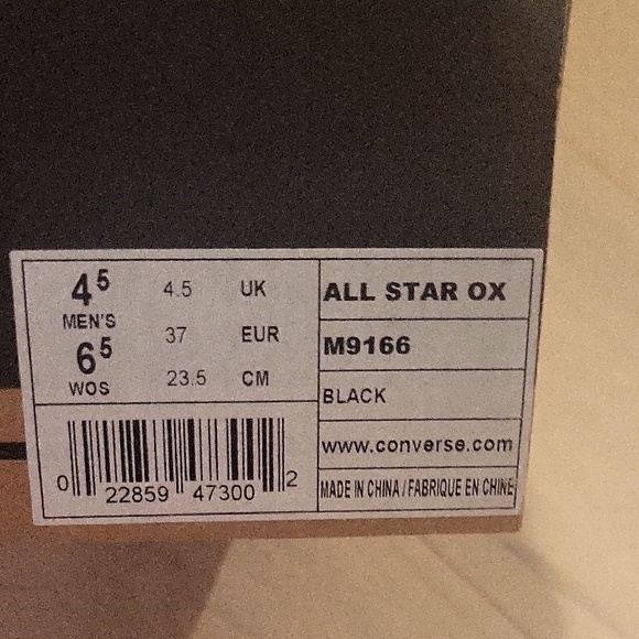 Converse Black Low Tops - Picture 2 of 4